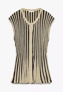 Zara striped knit top