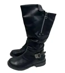 Extreme by Eddie Marc Moto Boots Size 9 Women’s Faux Leather Black NEW