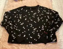 Adam Selman Sport Floral Boxy Pullover Sweatshirt sz XS