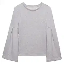 Banana Republic Grey Bell-Sleeve Couture Sweatshirt size XS