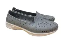 Skechers H2GO Women’s Sz 8 Gray Water Shoes Slip On Comfort Beach Pool Loafers