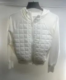 Old Navy Hoodie Womens Small White  Jumper‎ Sweatshirt Dynamic Fleece Breathable