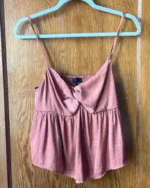 Lulu's Silky Peplum Tank Top