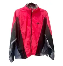 Vintage 90'S  Gorpcore Colorblock Nylon Windbreaker Big Logo Jacket