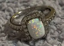 Genuine Lab Created Opal Ring