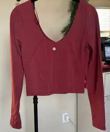 Lululemon Align Long Sleeve Top Maroon Size 6