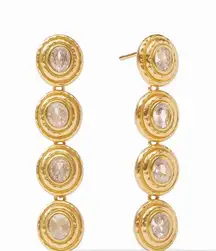 New Julie Vos Gold Multi-Tier Earrings
