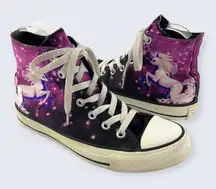 Converse All Star Chuck Taylor Purple Unicorn Galaxy Hi Top Lace Up Sneaker 7