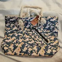 Alfa Bags Miltary Camo With Pink Interior Weekender Tote Bag With Matching Pouch