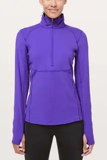 Lululemon Best Pace Half Zip Lazurite Purple S 12 NWOT Nulux Running Top Jacket