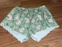 Green Bunny Sleep Shorts