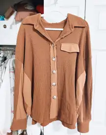 Waffle Knit Pullover 