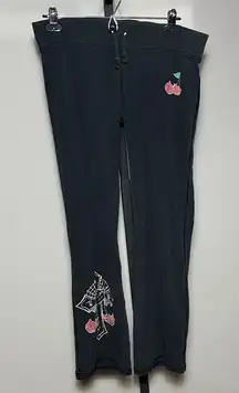 Emily The Strange Medium Bad Kitty Lucky 13 Black Sweatpants Hot Topic