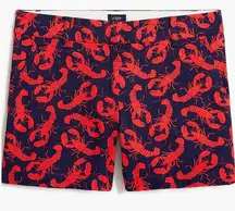 J. Crew Women’s Navy and Red Lobster Chino Shorts