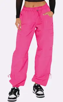 NWT Women’s Baggy Cargo Parachute Pants – Y2K Festival Style – Large