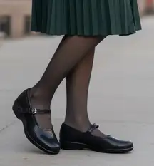 SAS Comfort Maria Black Snake Print Mary Jane Flats Size 11 M