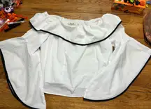 Bleuh Ciel Elegant White Blouse