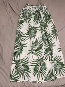 Long Floral Skirt Shein Side Split