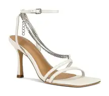 Tony Bianco Lazaar Leather Chain Sandals in Dove Nappa 6 Womens Heels
