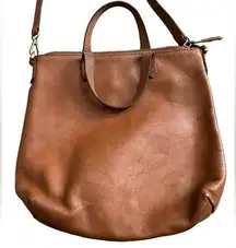 Mini Transport Bag Shoulder Bag Tote Cognac Brown