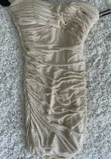 Cream Sparkly Dress