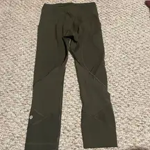 Lululemon  Pace Rival Crop *Full-On Luxtreme 22"
Dark Olive- Size 2