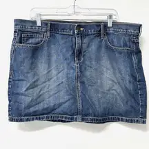 Old Navy Denim mini skirt Boho Chic Size 16