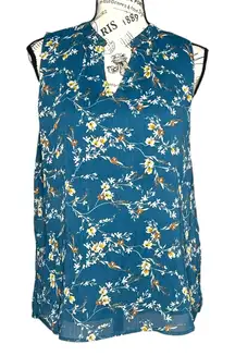 Papermoon SMALL Annie Split Neck Blouse - Stitch Fix Fully Lined Sleeveless Top