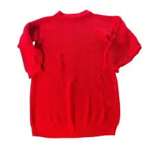 Vibrant Red Knit Sweater dress  1980’s
