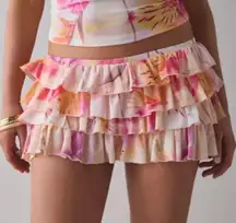 NWT Urban Outfitters Out from Under Cammy Ruffle Trim Micro Skort Size Large  