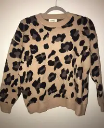 Adora brand Cheetah Print Sweater 