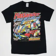 Black Double Sided Racing Graphic T-Shirt