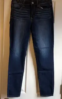 American Eagle | Basic Dark Wash “Hi-Rise Jegging Super-Stretch” Size 8 Regular