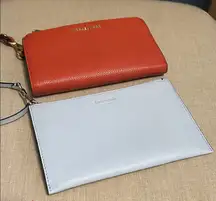 Lot of 2 wristlets: Michael Kors Red and Kate Spade Baby Blue