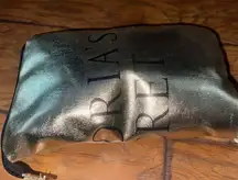 VICTORIA'S SECRET GOLD COMPACT ZIP WEEKENDER DUFFLE BAG/SHOPPER TOTE LARGE