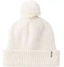 RIP CURL Anoeta Regular Pom Pom Womens Beanieoff white NWT