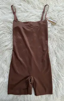 Skims Barely There Shapewear Low Back Mid Thigh Bodysuit Jasper Size Medium