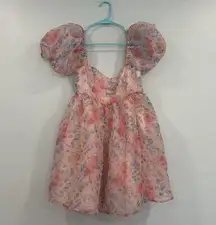 Sugar Thrillz Dolls Kill Fun Filled Fantasy Floral Puff SleeveDress Medium M NEW