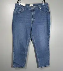 Everlane NWT Women's Cheeky Jean Straight Leg Crop - 35 - High Rise Mom Jeans