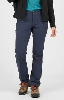 prAna Halle Pants Women's 12 Gray Nylon Stretch Outdoor Hiking Travel Cargo