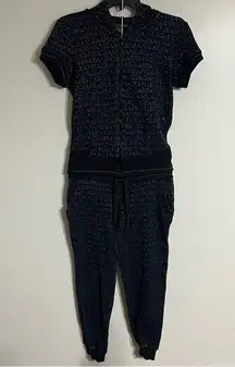 Women’s Armani Exchange All Over Logo Sweatshirt & Sweatpants Top Med Pants Sm