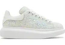 Alexander McQueen Low Top Chunky Sneaker Silver Glitter Women's Size 40E / 10