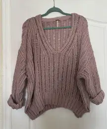 Free People Oversized Knit Sweater