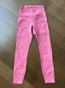 pink in movement leggings