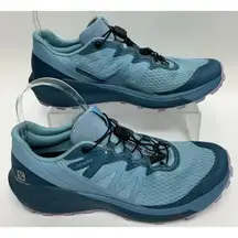 Salomon Sense Ride 4 Sneakers Women's Trail Running Ortholite Blue Shoes Size 8