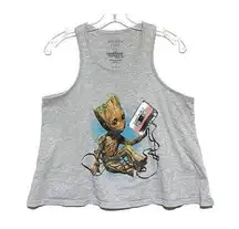 Guardians of the Galaxy Baby Groot Awesome Mix Tape Vol 2 Tank Top Juniors L