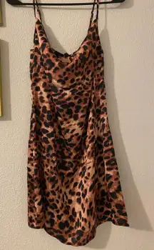 Cheetah Print Mini Dress