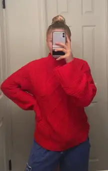 Long Sleeve Red Sweater