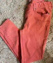 Coral Denim Jeans