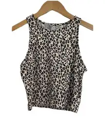 Nordstrom GAZE Size XS Cheetah Print Tank Top